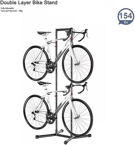 Miniatura 4 de Bike Garage Storage Rack,Free Standing Bike Rack, 4 Bicycle Garage Floor Stand,Adjustable Hooks Bike Rack For Indoor Storage And Display Road