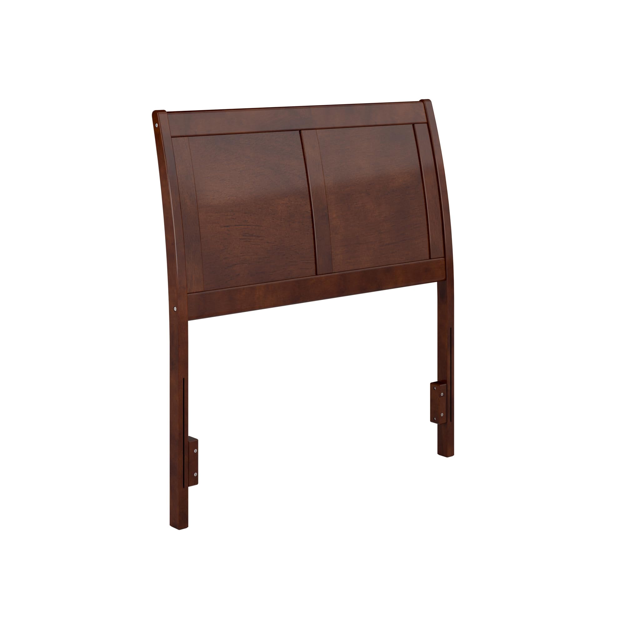 AFI, Portland Twin Sleigh Solid Wood Panel Headboard, Walnut