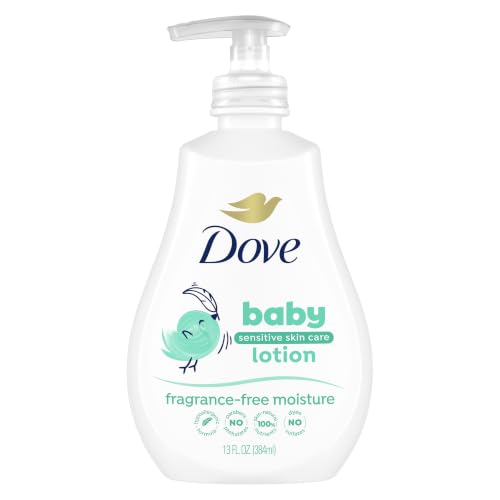 Image of Dove Sensitive Skin Care Baby Lotion Fragrance Free Moisture for Sensitive Skin Hypoallergenic and Gentle on Skin 13 fl oz