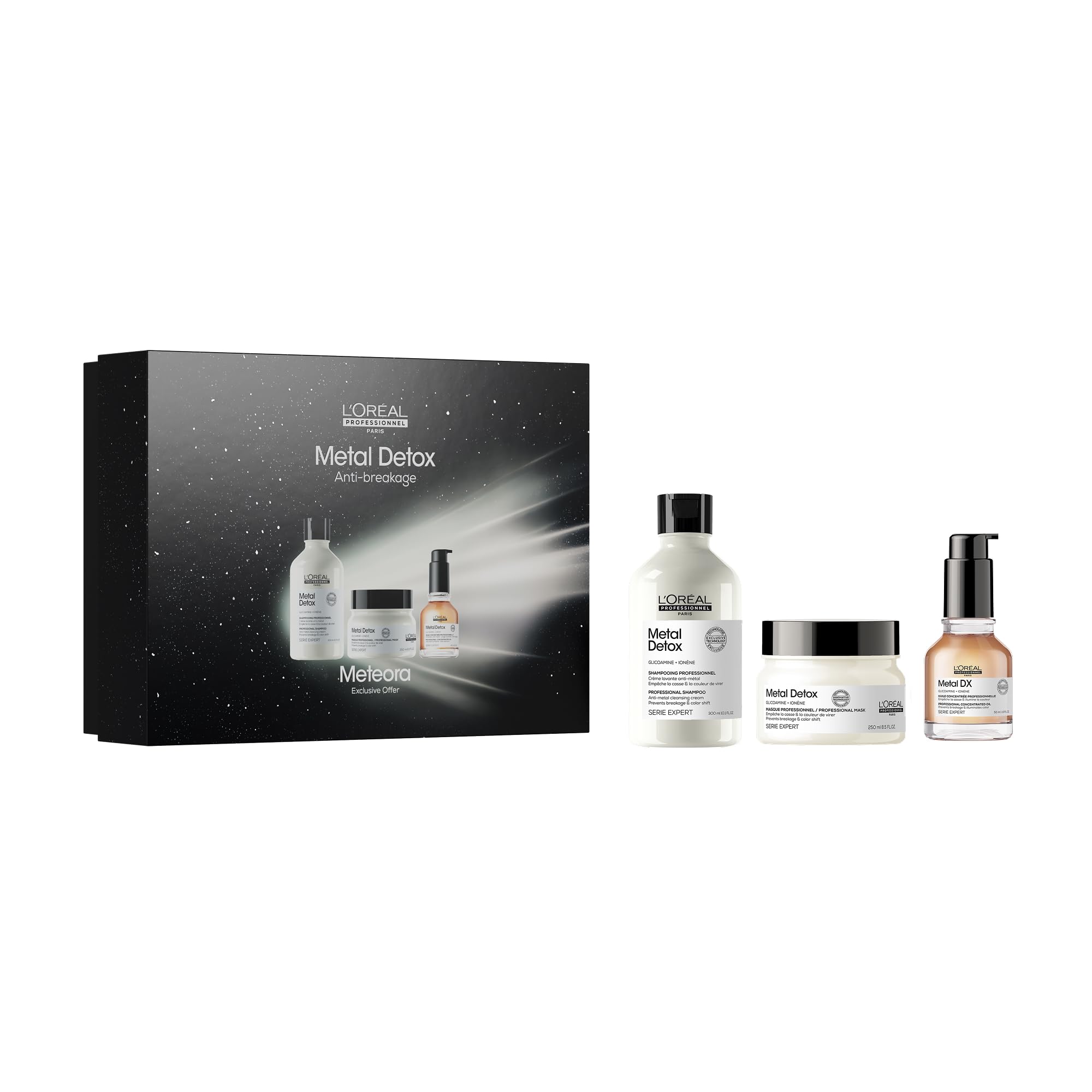 L’Oreal Professionnel Cofre Edición Limitada Meteora Metal Detox 2025 Trio.