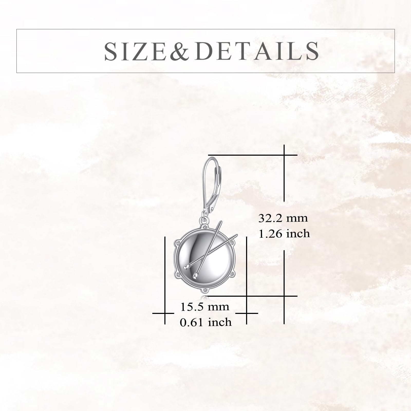 Sport und Musik Ohrringe Sterling Silber Sport Liebhaber Musik Liebhaber Schmuck Geschenke für Damen Mädchen Herren Jungen