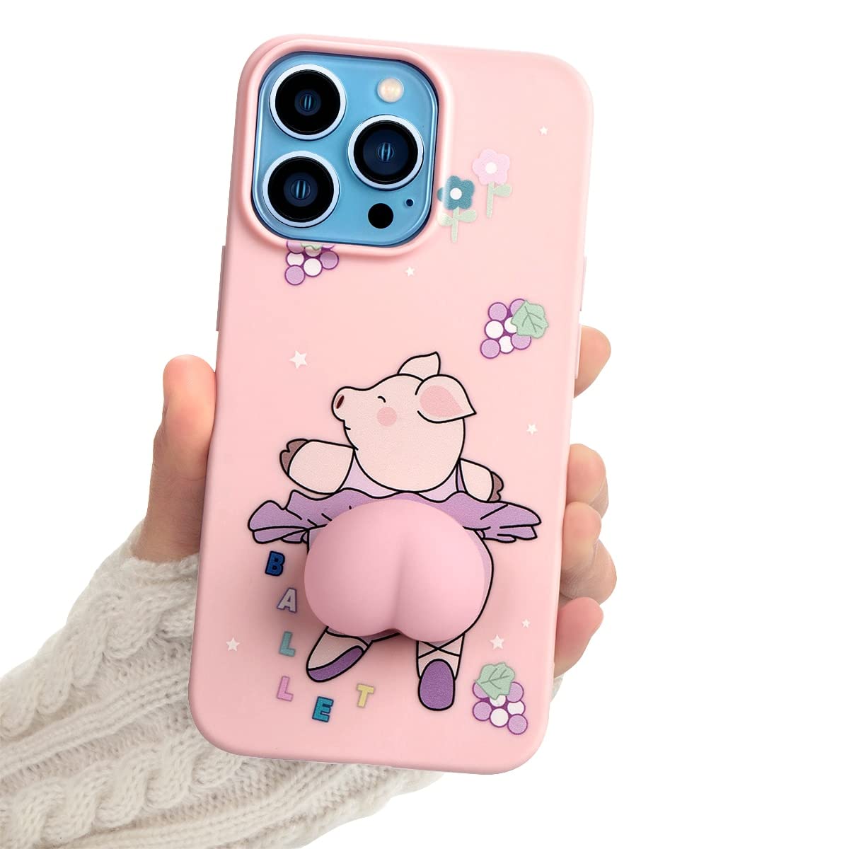 Yoedge 2 pezzi Cover per Oppo A74 5G / Oppo A54 5G 6,5 Viola e Rosa