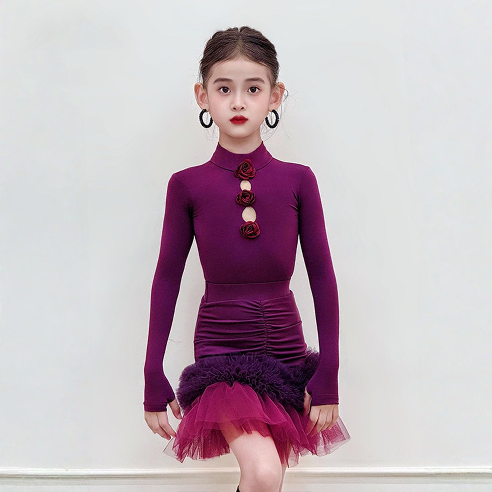 Abiti Classici Da Ballo Latino Body For Bambina In Due Pezzi Gonna In Tulle