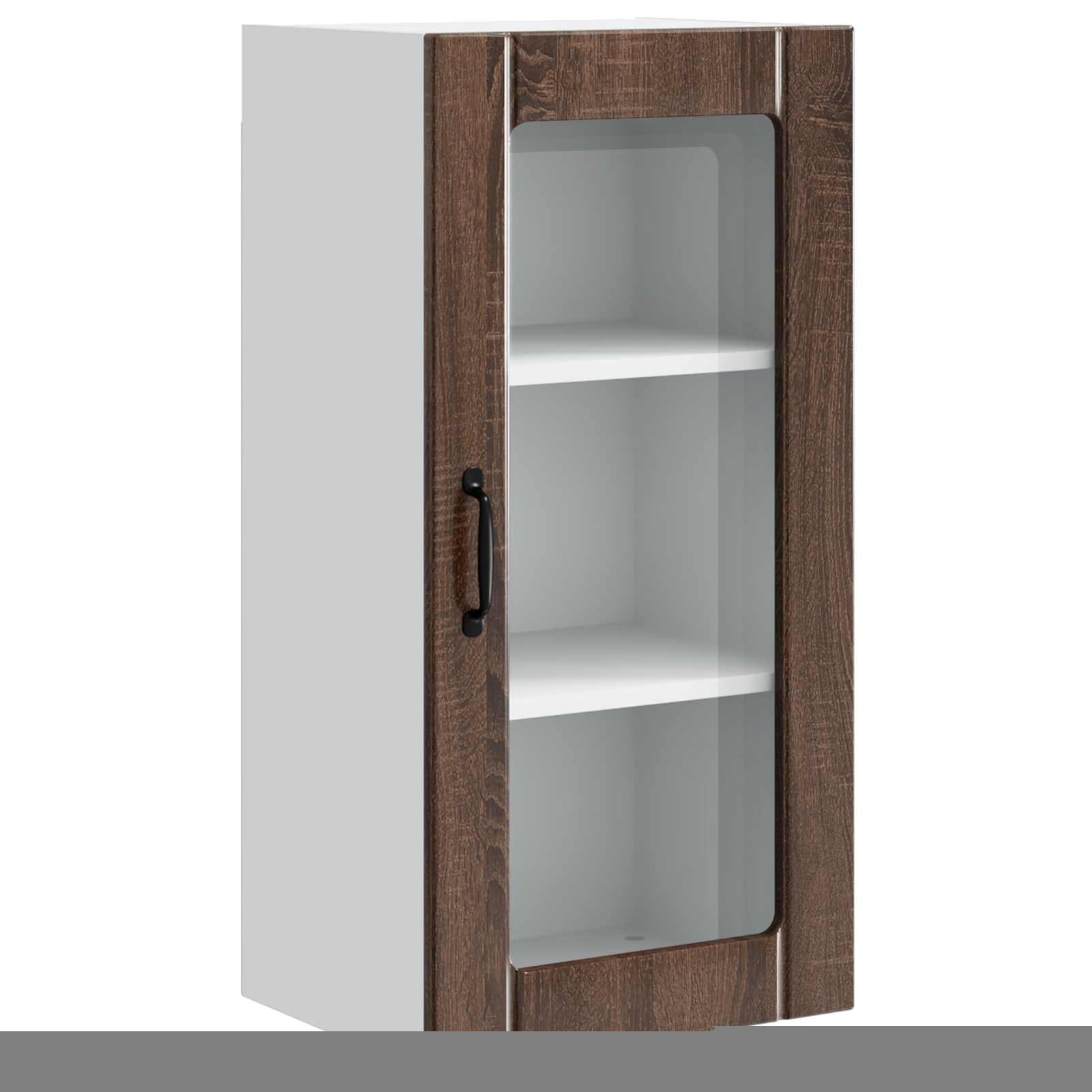 Homgoday Holz-Küchenschrank Modern Design Eichen-Optik Innennutzung - Stauraum für Küche Model885350