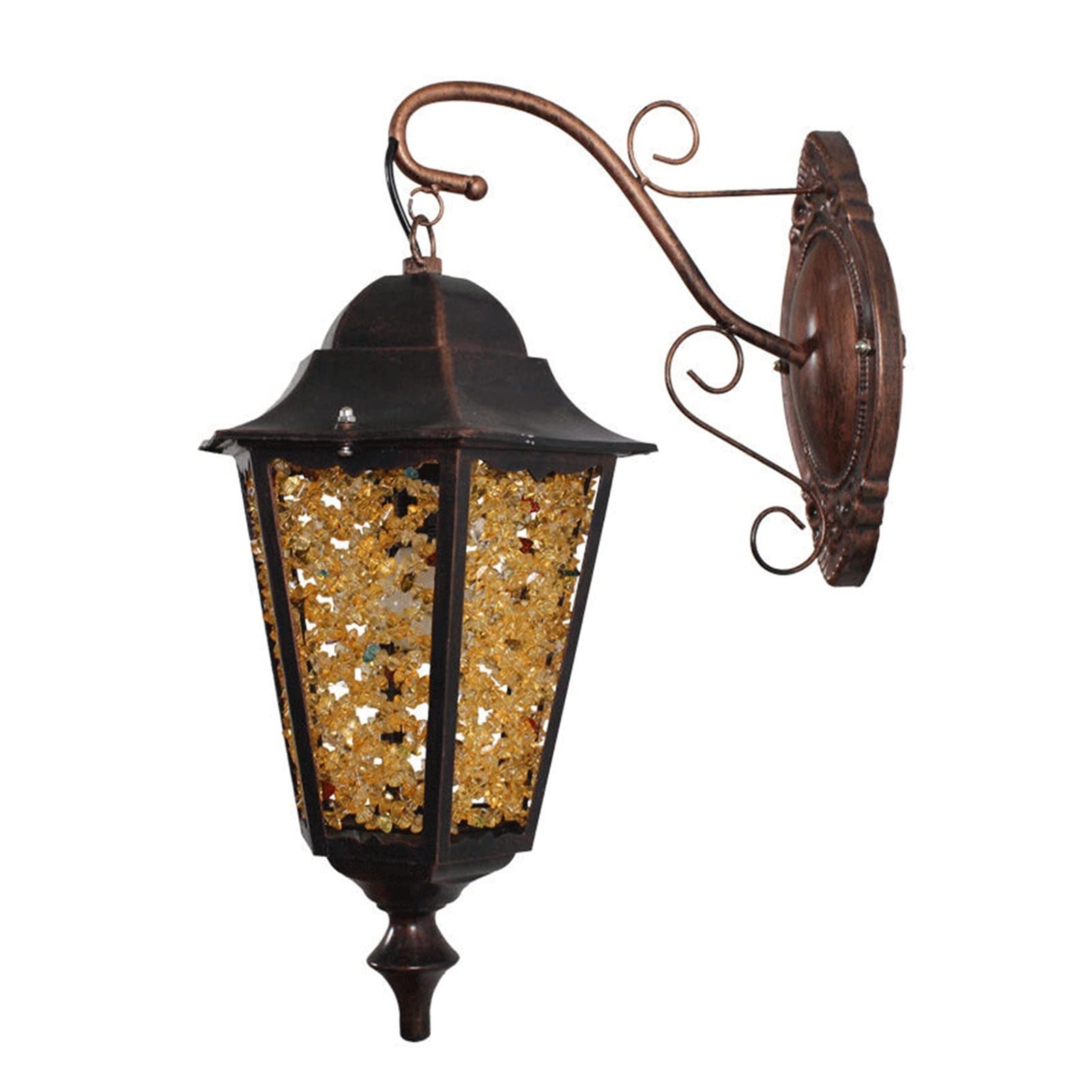 Wieś Kinkiet Europejski Styl Lustro Lampa Przednia Lampka Nocna Oświetlenie Retro Kinkiet Zewnętrzny Wewnętrzny Bar Lampka na ladę Kreatywne Światło Ogrodowe Balkon Światło na Schody Trwałe (Kolor: A