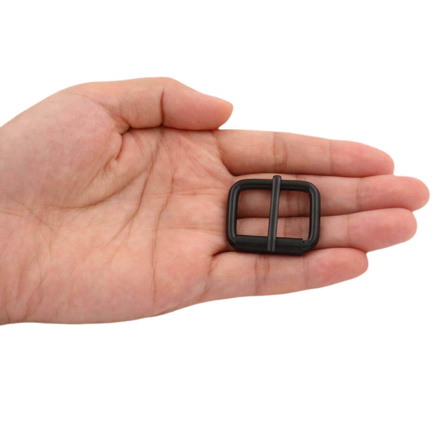 BIKICOCO Roller Buckle, 1 x 3/4 Inch Heel Rolling Bar Buckles for Bags Leather Webbing Straps Black - Pack of 30 - Image 3