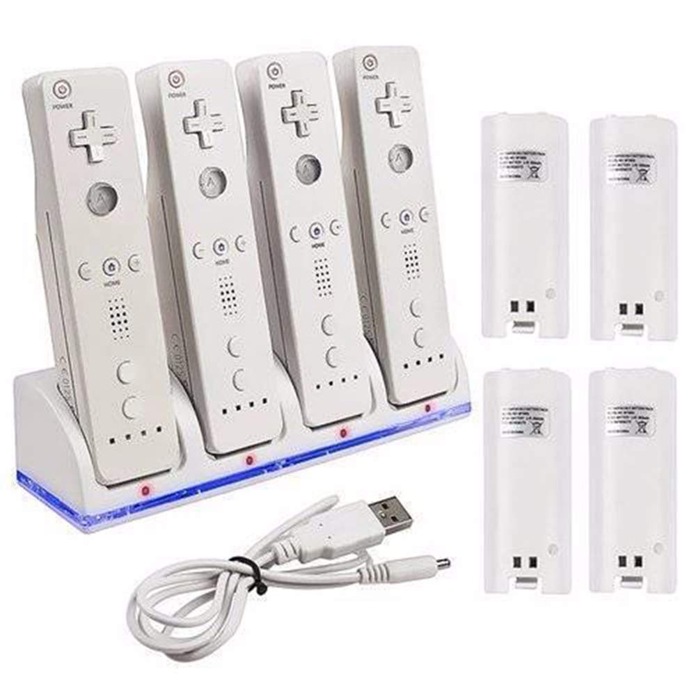 Galapara Wii Remote Controller Charger, 4 in 1 Wii Charging