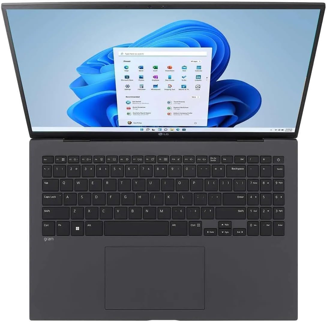 Laptop empresarial leve LG Gram 2024, tela sensível ao toque WQXGA