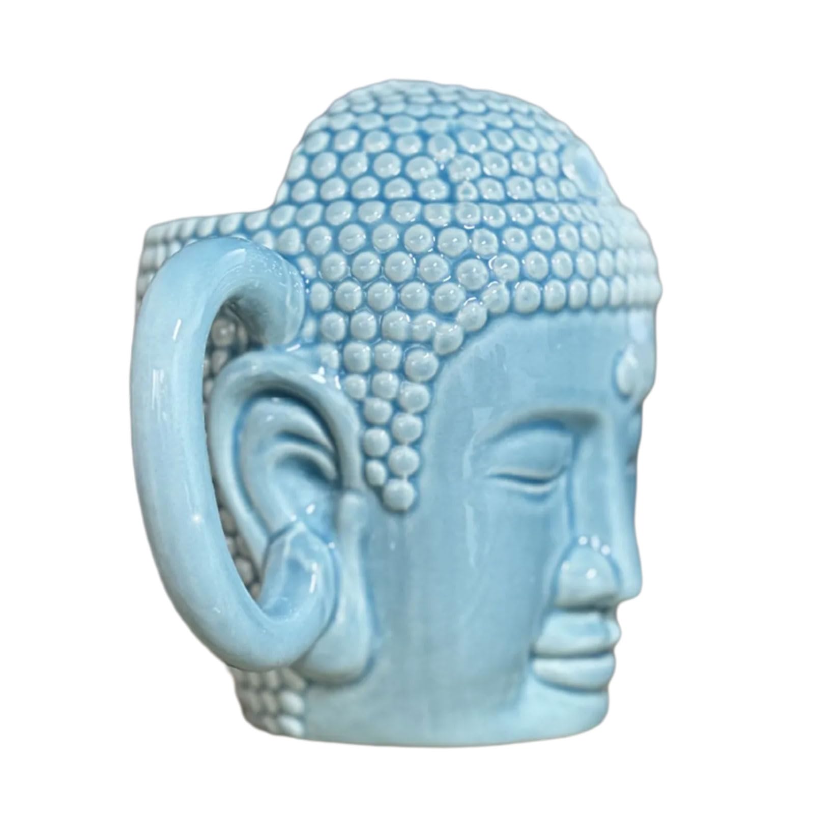 Mekalero Handcrafted Buddhas Ceramic Mugs 450Ml Artistic Tea Coffee Cup with Smooth Finishes Drinking Cup Unique Mugs