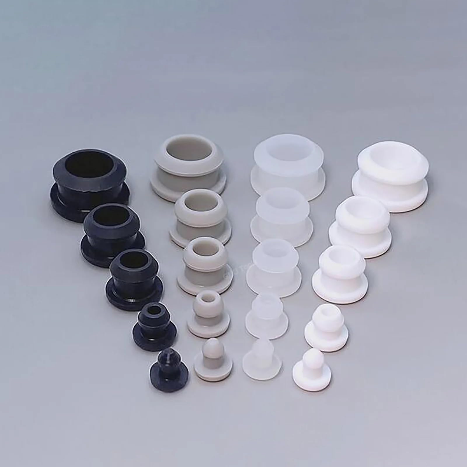 Tapón de sellado de tapas de orificios de goma de silicona, Tapas de orificios de goma de silicona negra, cubierta tipo T de 4,5 mm a 20 mm, junta a presión, tapas de cierre, tapón de sellado, 14MM_50