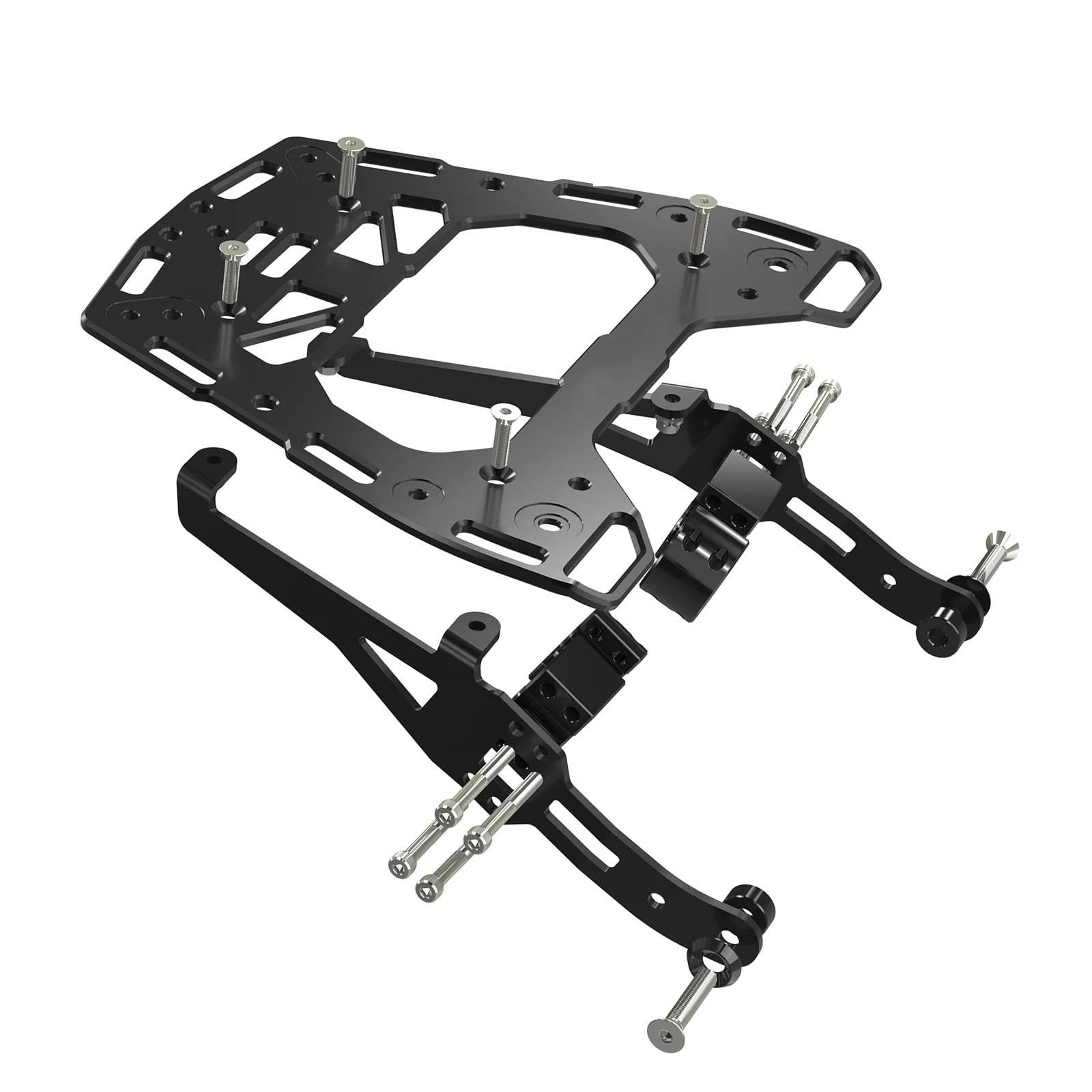 Porte-bagages arrière moto Ducati DesertX plaque top case fixe