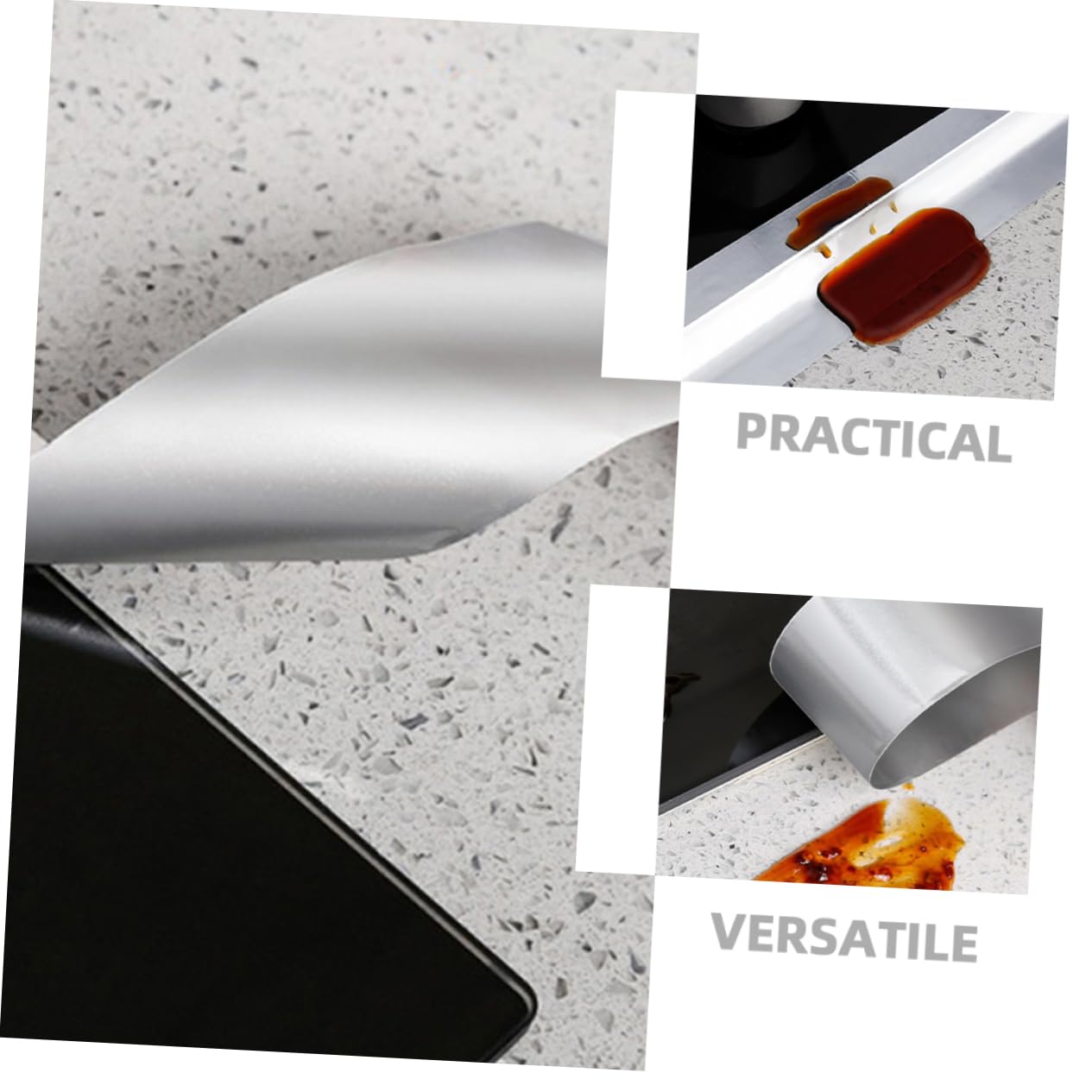 jojofuny 4rouleaux Ruban Aluminium Adhésif Haute Température Bande De Isolante Aluminium Foil Pour Réparation Et Étanchéité