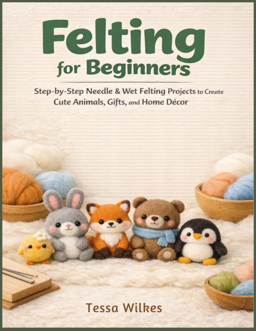 Felting for Beginners: Step-by-Step Needle & Wet Felting Projects to Create Cute Animals, Gifts, and Home Decor