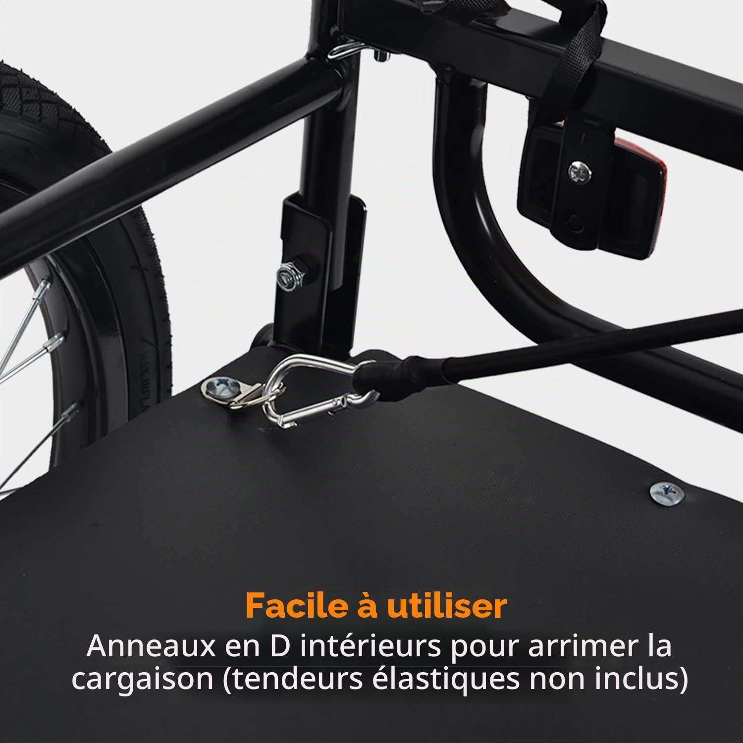 Tiggo City Porter Remorque de vélo pliable 2 en 1 transporteur