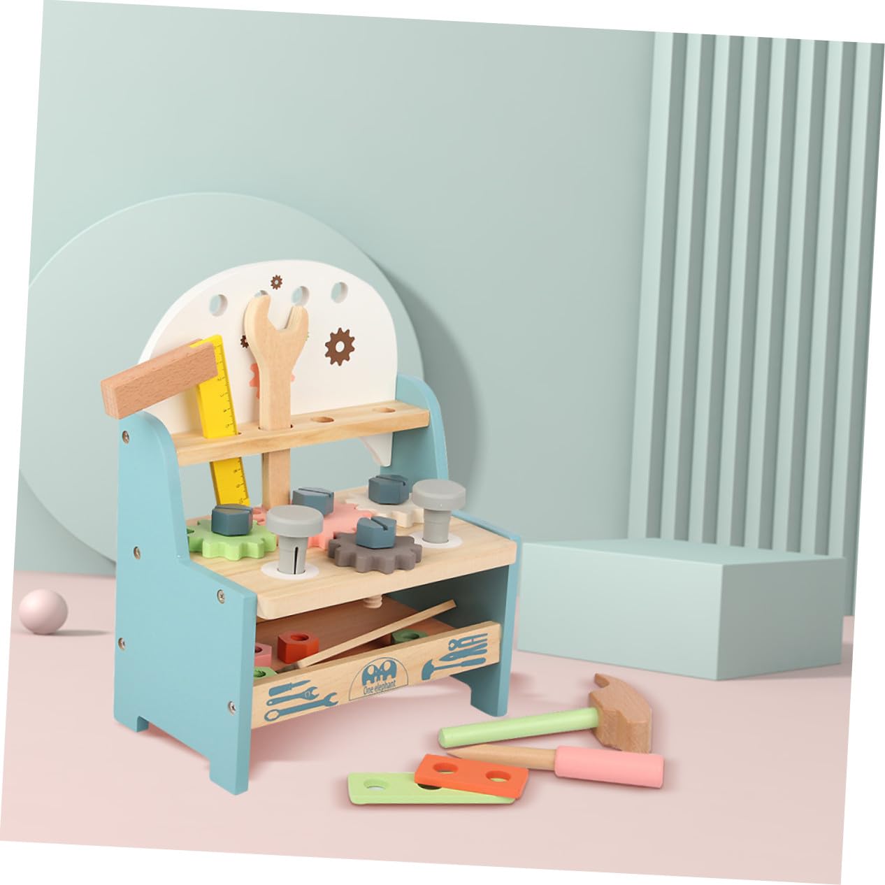 TOYANDONA Kit de Combinación de Juguetes de Madera para Niños, Juguete de Tornillo Seguro y Educativo para Desarrollar Habilidades Manuales