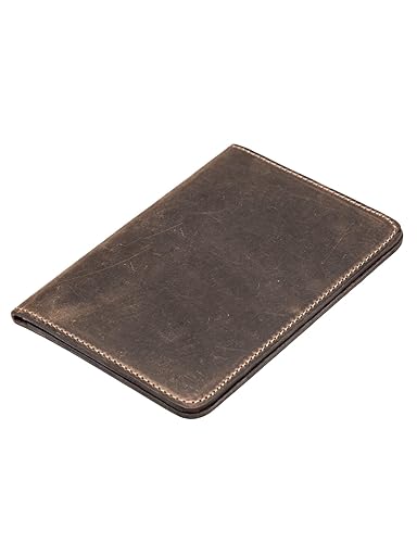 Handcrafted Genuine Leather Wallets, Minimalist Cardholders, and Passport Covers, Handmade Gift Chestnut Passport Cover