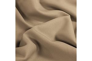 Delaney Khaki Polyester Gabardine Fabric by The Yard