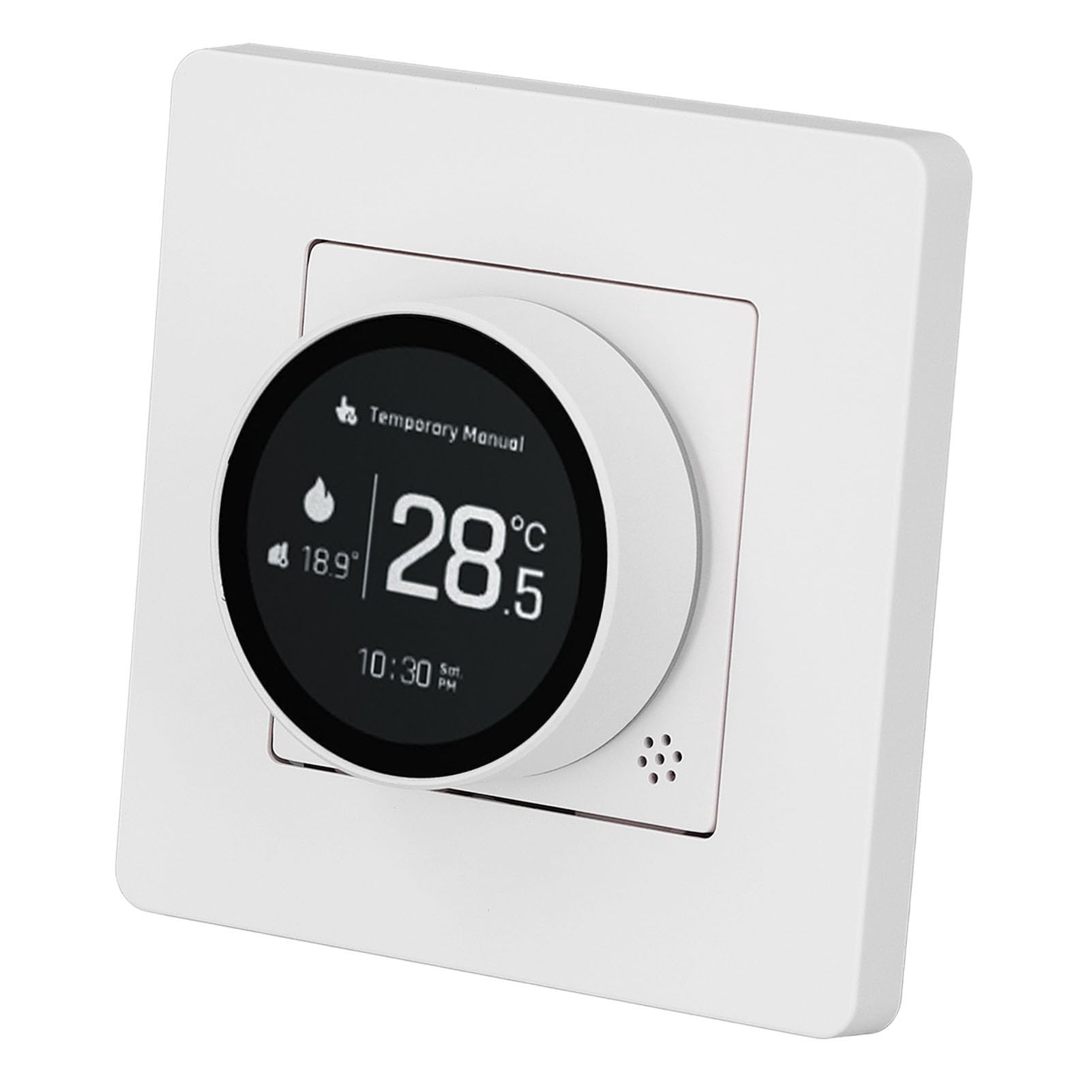 Controlador de Temperatura Inteligente Termostato Ajustable para Calentador de Zócalo Controlador de Temperatura Programable Inteligente 5-35 ℃ Rango de Establecido