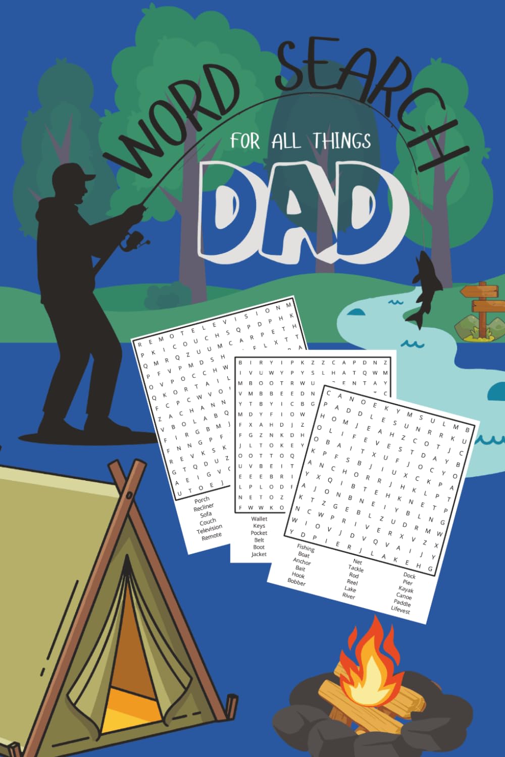 Dad Word Search Puzzle Book: Word Searches for Dads | 6x9 Inches, 110 Pages | 50+ Puzzles | Solutions Included