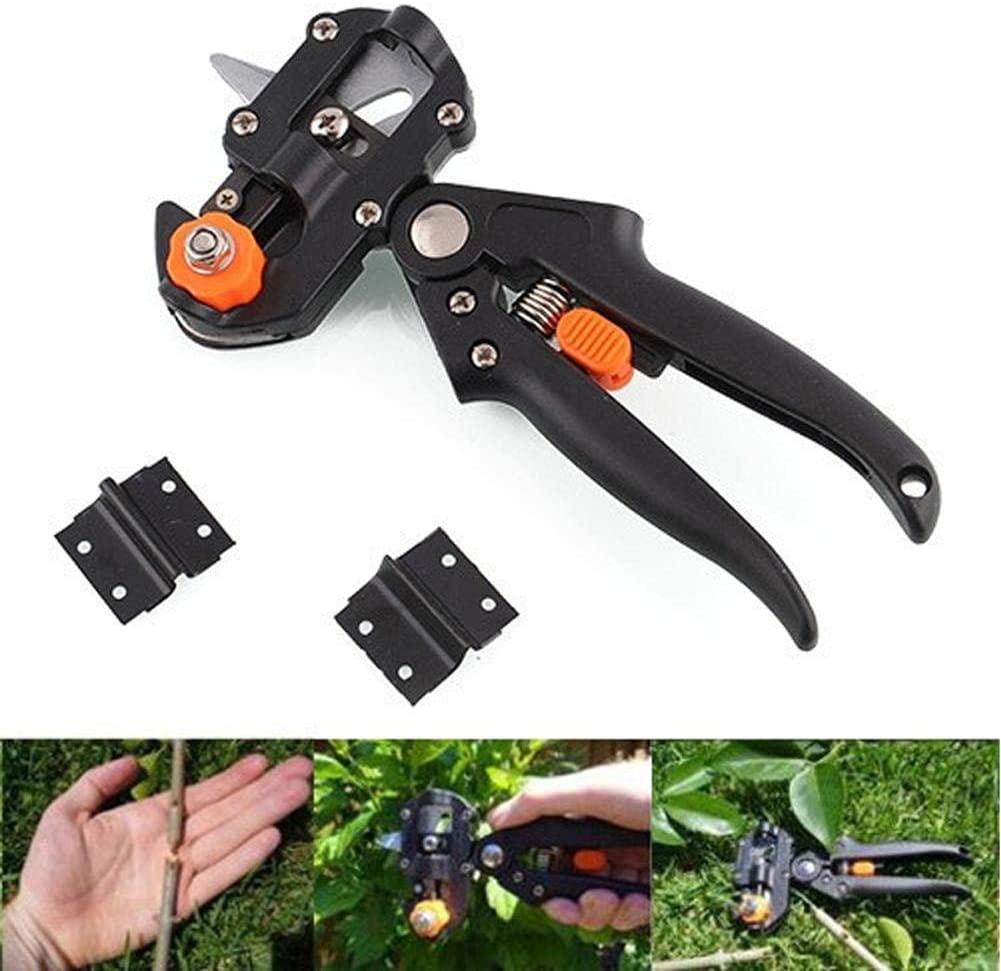 eWINNER Plant Branch Twig Vine Fruit Tree Garden 3 Replaceable U Cut, V Cut Blades Grafting Pruning Cutting Tool Kit with 2 Cutter Points