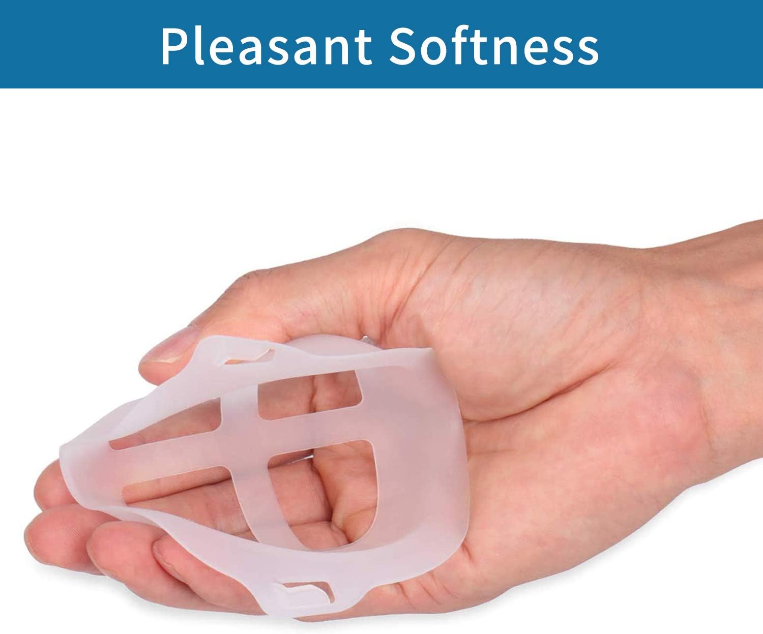 PPY 5PCS 3D Mask Bracket for Comfortable Wearing | Silicone Mask Bracket | Silicone Inner Support Frame |Keep Fabric Off Mouth to Create More Breathing Space | Reusable Washable Translucen