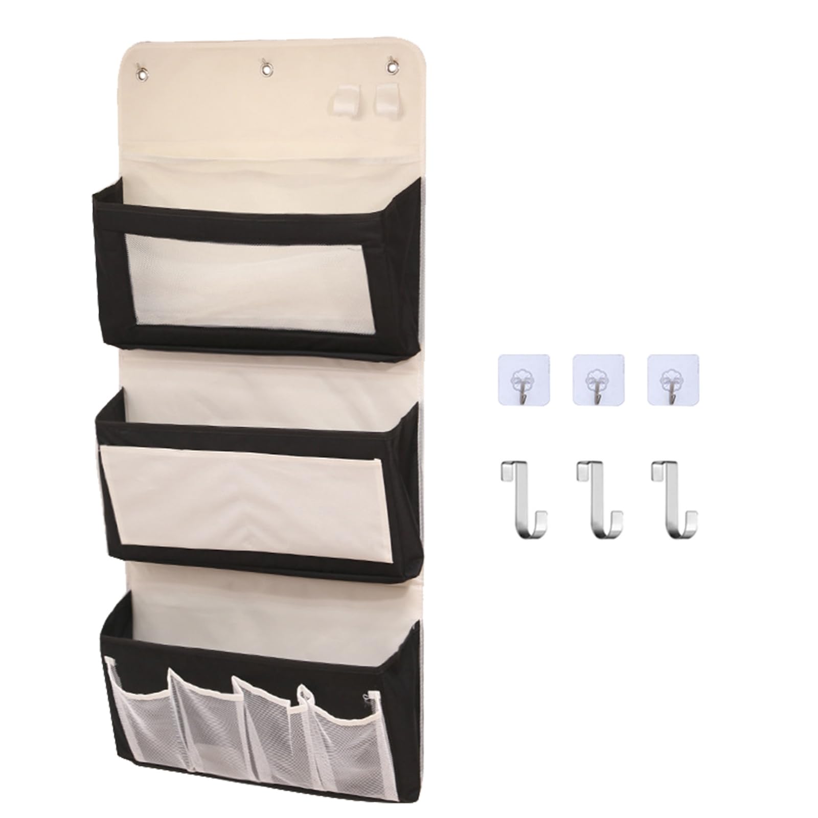 Elnwnnkc Door Mounted Storage Bag with Multiple Compartments Sturdy Easy to Use Hanging Organizers for Home Daily Use Items Hanging Closet Organizers