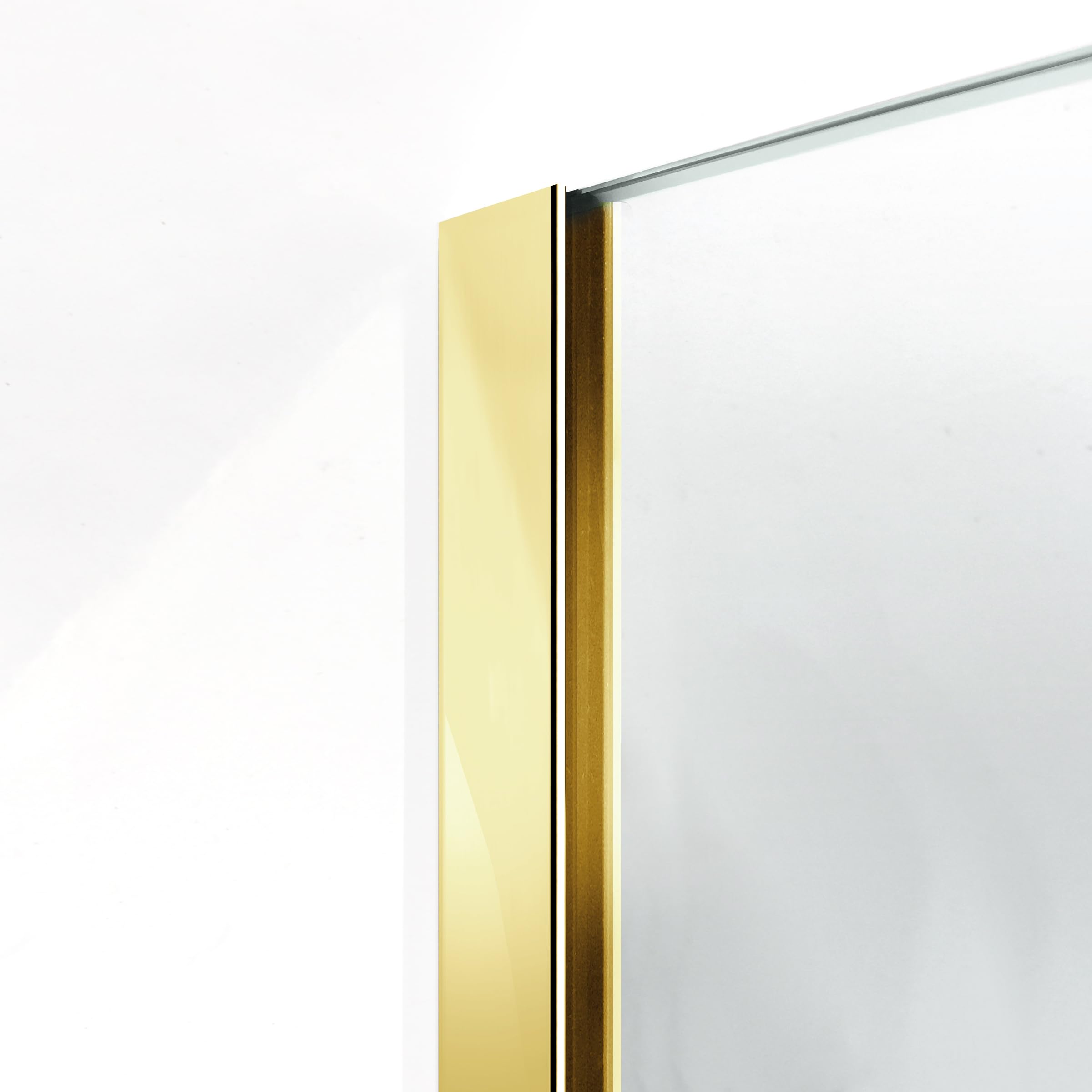 Aqua Class Gold, 50 cm da 50/60/70/80/90/100/110/120, vetro trasparente da 6 mm, con rivestimento nano sabbiato (50 x 195 cm)