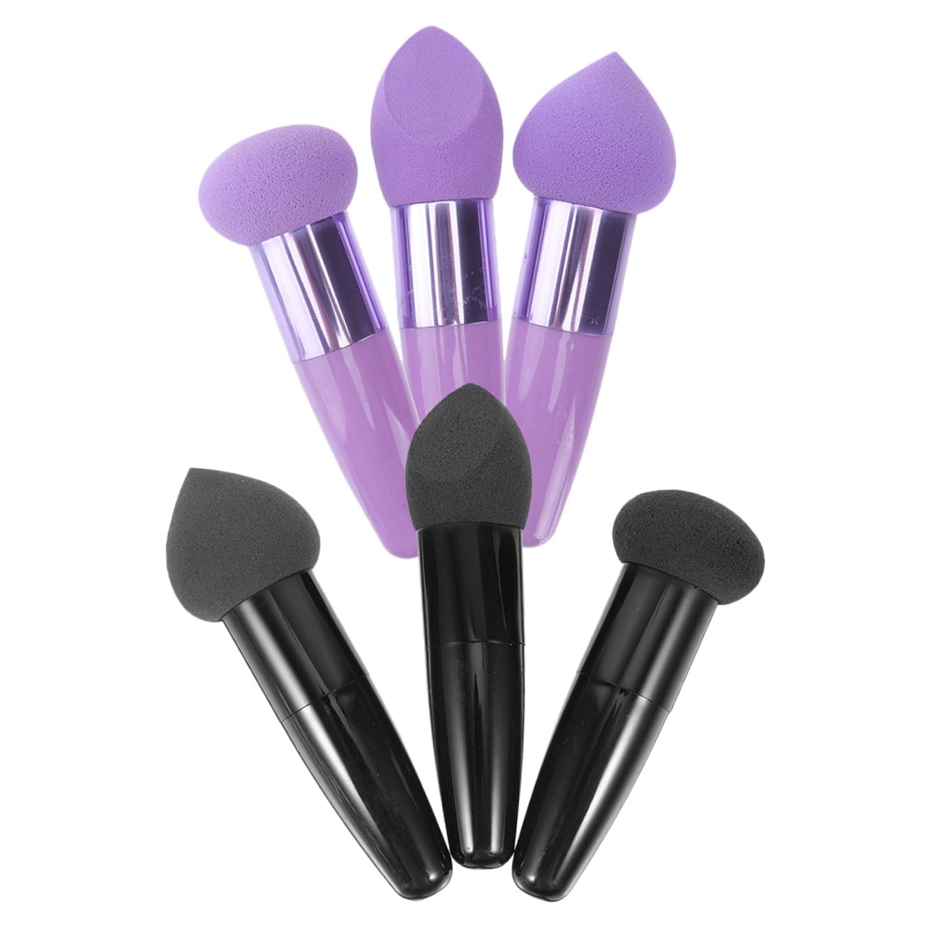 6 Stück-pack Make Up Schwammstifte aus Latex Geschmeidiger Make Up Schwamm in Stiftform Einfach und Praktisch Geeignet für Professionelle Anwendung und Unterwegs