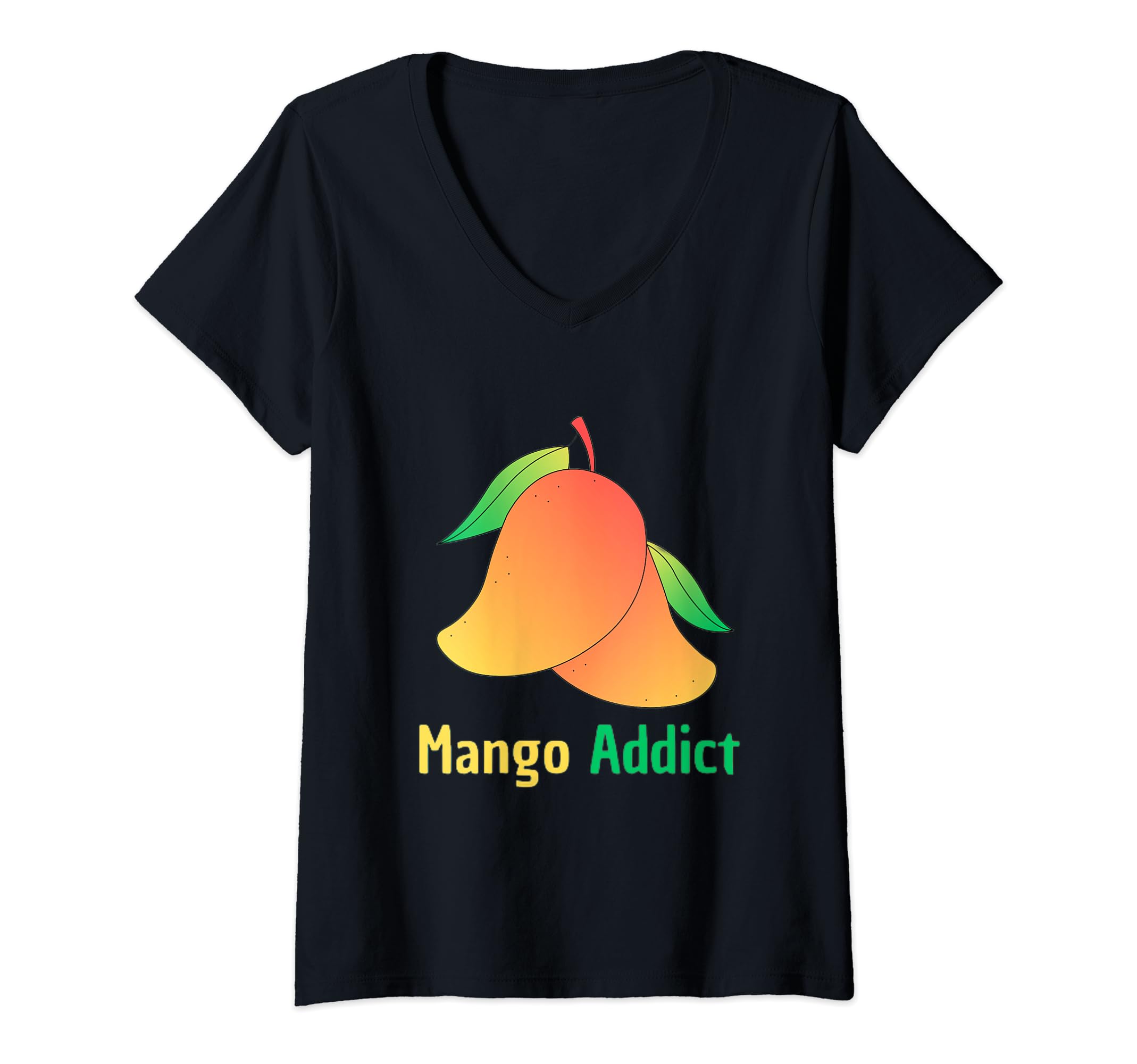 Tropical Fruit Lover Mango Clothing StoreMango Addict Mangos Tropical Fruit Lover Mangoes Plant Tee V-Neck T-Shirt