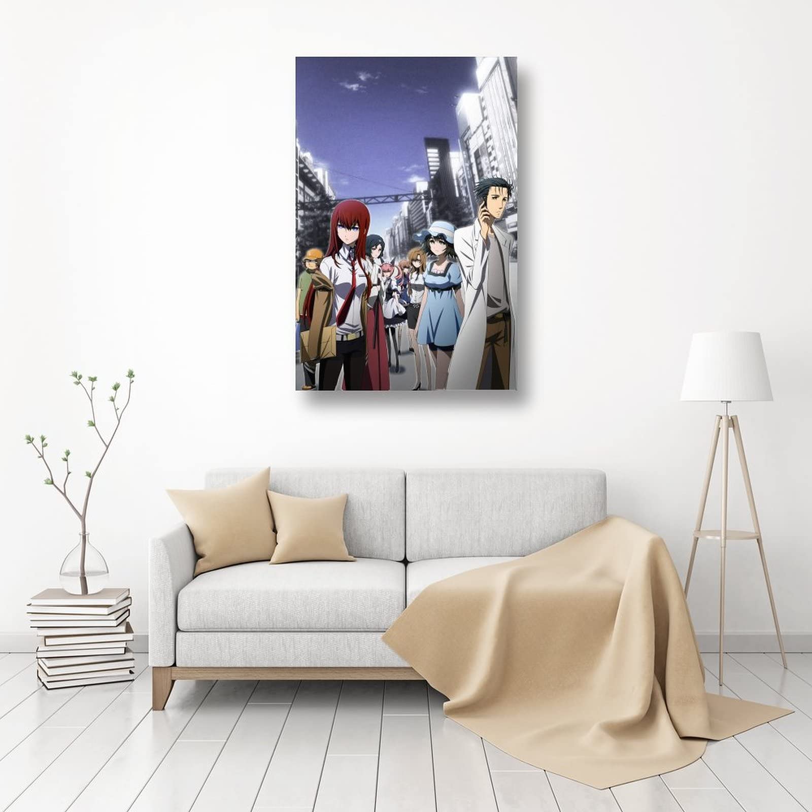 Poster Manga Steins Gate Anime - Impression Sur Toile 20x30 Cm - Décoration Murale Chambre, Bureau - Style 2