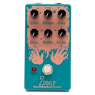 Medium-High Gain Distortion: The Earthquaker Devices Zoar is a medium-high gain discrete distortion with a passive 3-band EQ that has that touch sensitive amp-like quality Modern Tune: Zoar is finely tuned to create a highly tweakable hi-fi and moder...