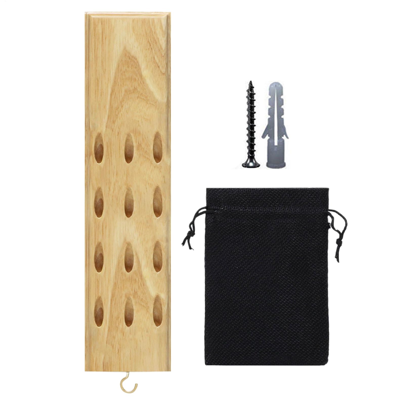 Soporte de pared para dardos con estante protector y kit de montaje 8