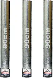 Kit 3 Mantas Asfáltica Adesiva Multiuso Metalizada 90cmx10m Auto Colante Vedação para Telhados Calhas Rufos Alta Resistência e Durabilidade Vazamentos Vedação Refletiva Aluminizada Rolo Fita