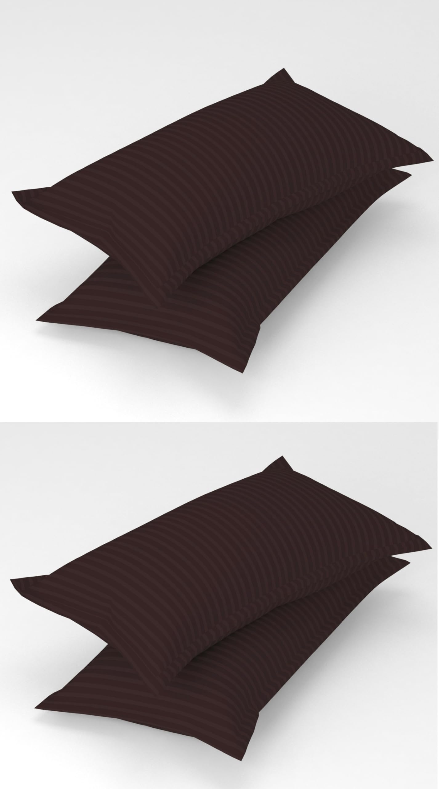 Beige Stripe Pillow Covers - Soft Cotton -5 Beige Stripe Pillow Covers - Soft Cotton -5