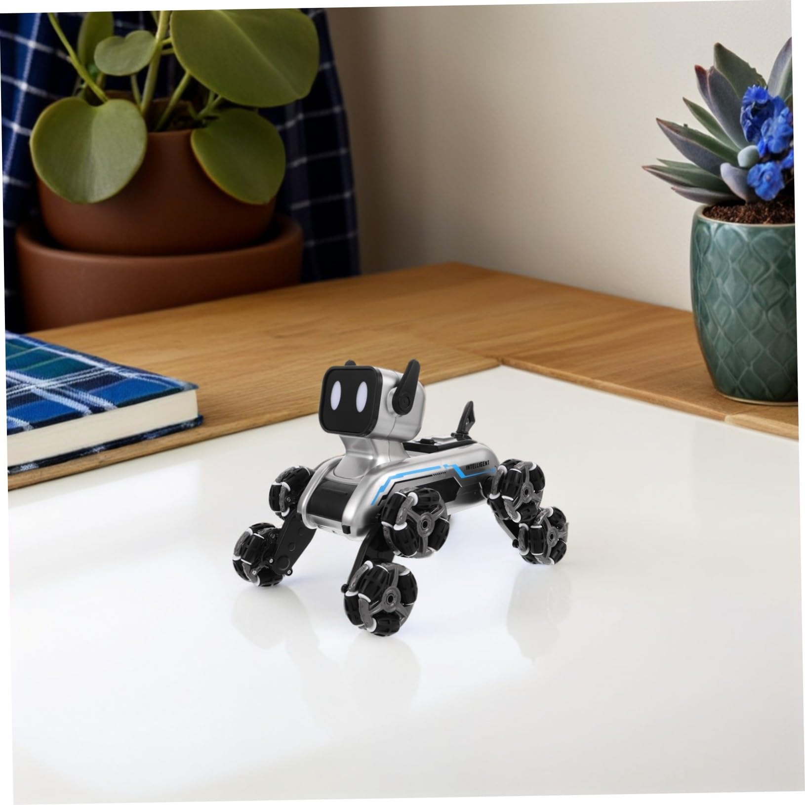 SUPVOX Robot Dog Toy Telecomandato Programmabile, per Ragazzo Ragazza | Plastica e Metallo, Uso Indoor e Outdoor, Decorazioni Scuola, Companion Educativo