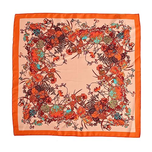 100% Pure Silk Hair Scarf for Women Lightweight Small Square Scarf - 22'' x 22'' Breathable Scarf with Gift Packed2