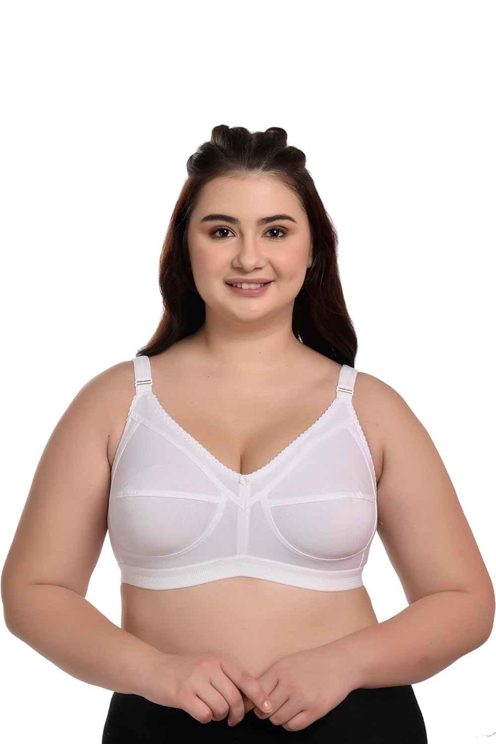 Viral Girl Women’s Cotton Hosiery Non-Padded Bra | Wire-Free Full Coverage Everyday Bra | Adjustable straps with hook and eye closure | Soft and comfortable daily innerwear for women Viral Girl Women’s Cotton Hosiery Non-Padded Bra | Wire-Free Full Coverage Everyday Bra | Adjustable straps with hook and eye closure | Soft and comfortable daily innerwear for women