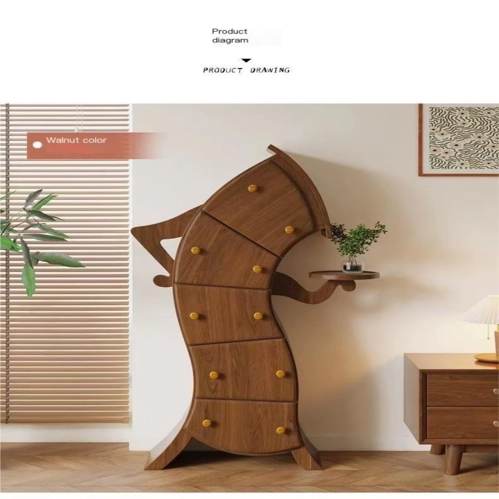 Amazon｜チェスト 木製 キャビネットクリエイティブサイドキャビネット