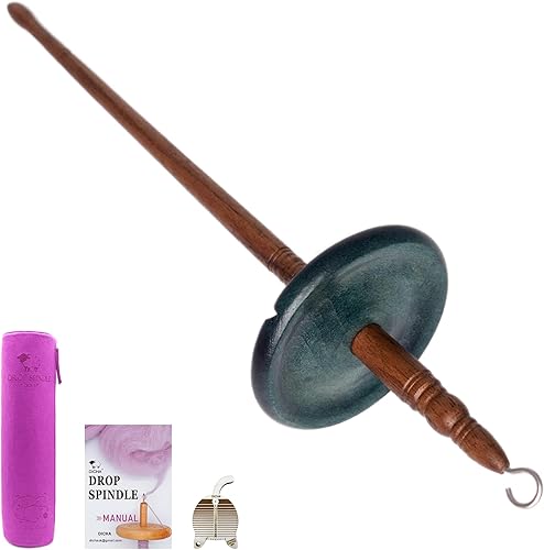 DICHA Kit de husillo de caída en forma de flor de 3 pulgadas, husillos de madera de espirales altos y bajos con tutorial, ruedas giratorias de