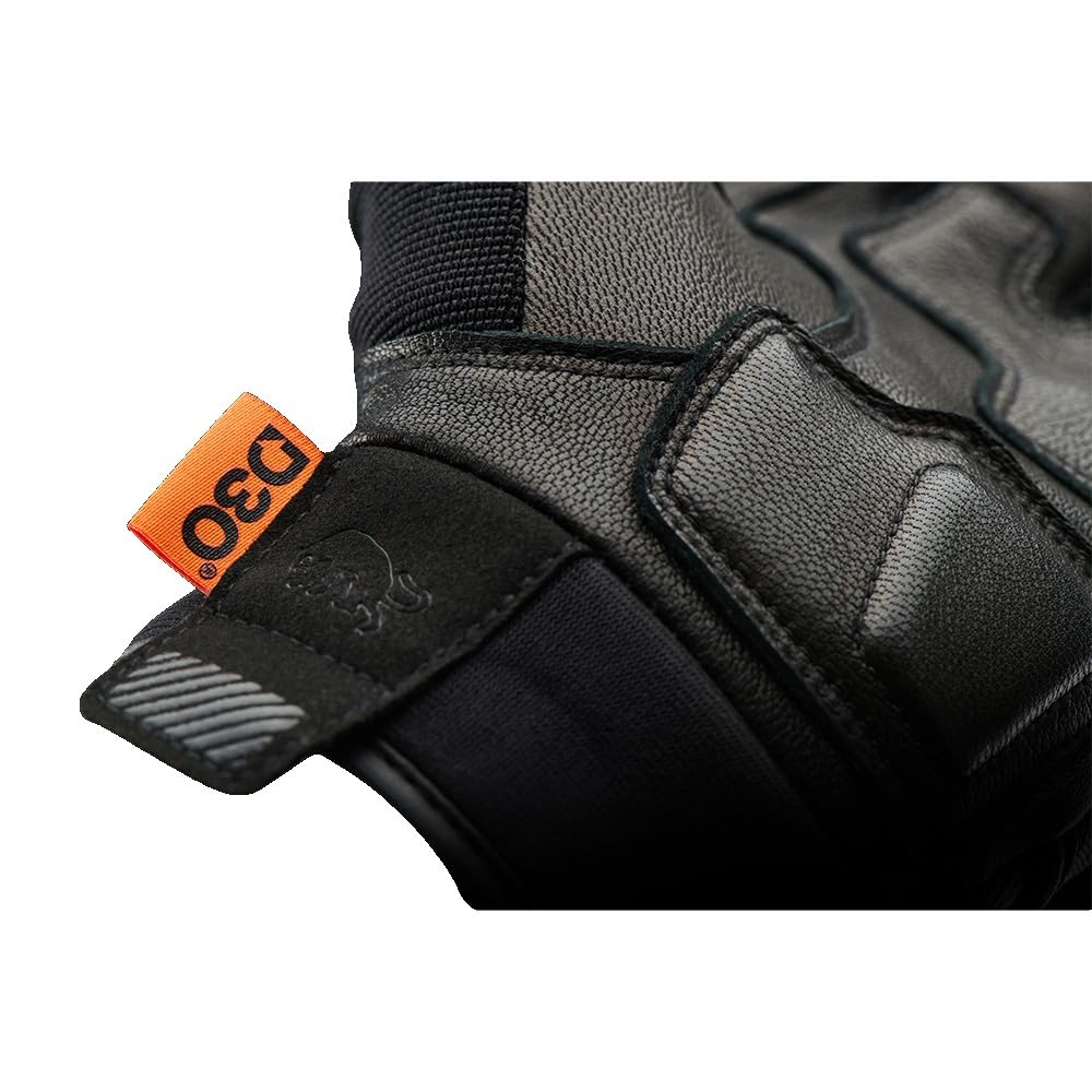 Furygan Jet D3O Evo - Gants Moto et Scooter Homme Été Homologués CE - Paume 100% Cuir - Textile Respirant - Tactile, Protection D3O