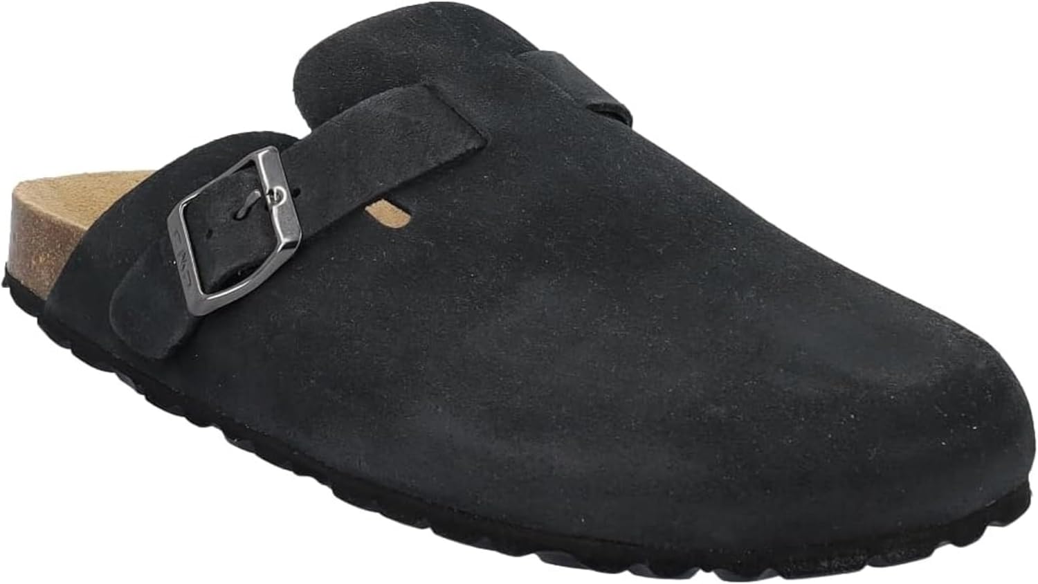 CMP NAVARRO Men’s Suede Slippers – Premium Italian-Style Indoor/Outdoor Slip-On House Shoes – Anatomic Cork Footbed, Arch Support & EVA Sole – Made in Europe