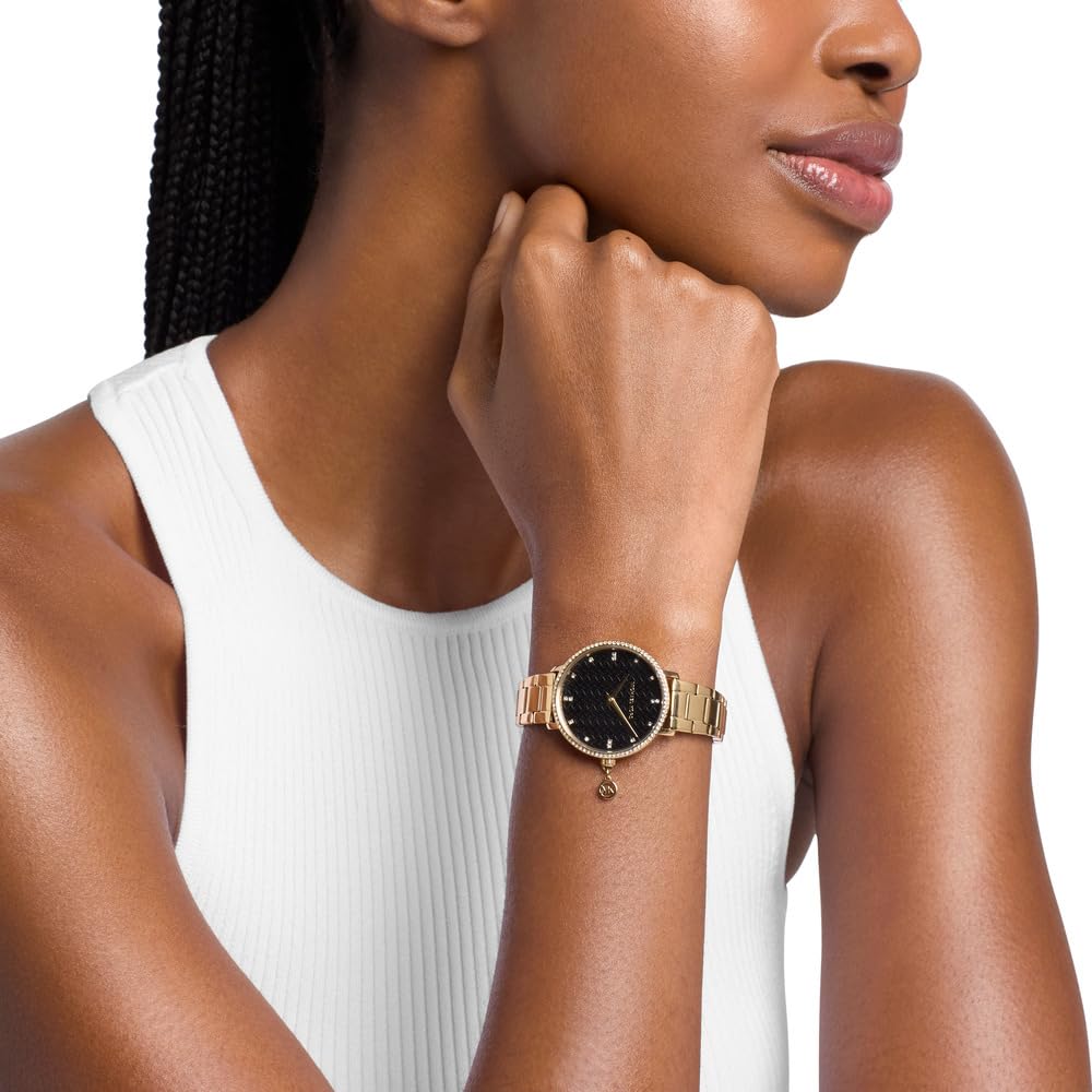Michael Kors Pyper Donna Orologio 32MM in acciaio inossidabile color oro, MK7616