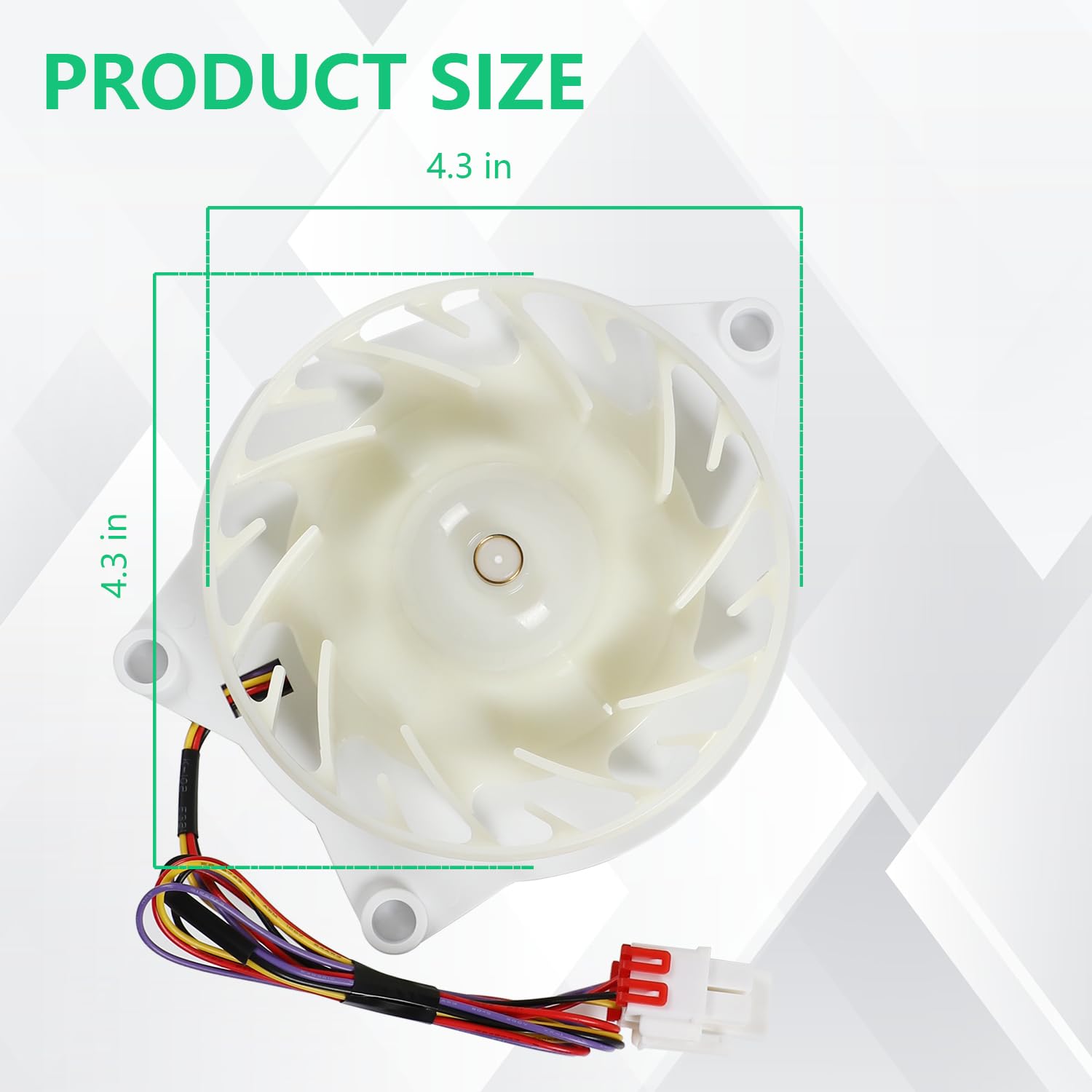 EAU64824805 Kühlschrank-Verdampfer-Lüftermotor für LG Z40E12MS1A0-57K06A | Kühlschrank-/Gefrierschrank-Ventilator-Motor-Zubehör, Ersatz DC12 V, 1 A