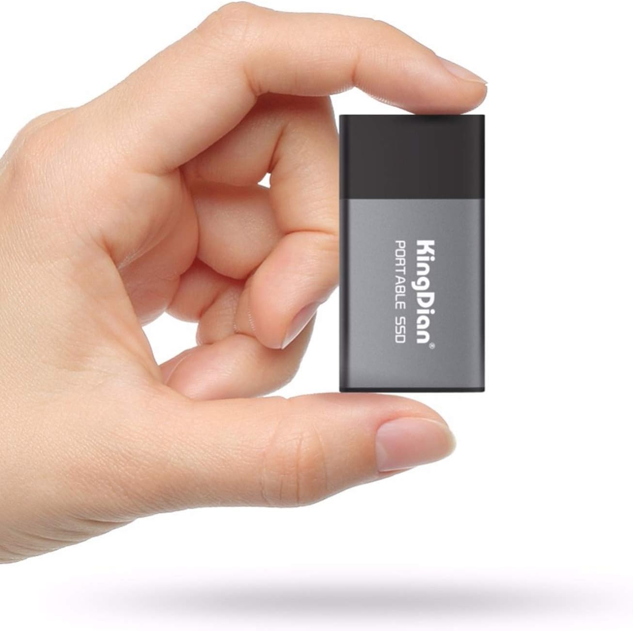KINGDIAN 500gb Mini SSD External SSD (Upto Read - 372 MB/s Write - 368 MB/s) with Type C to USB 3.0 Type A Cable