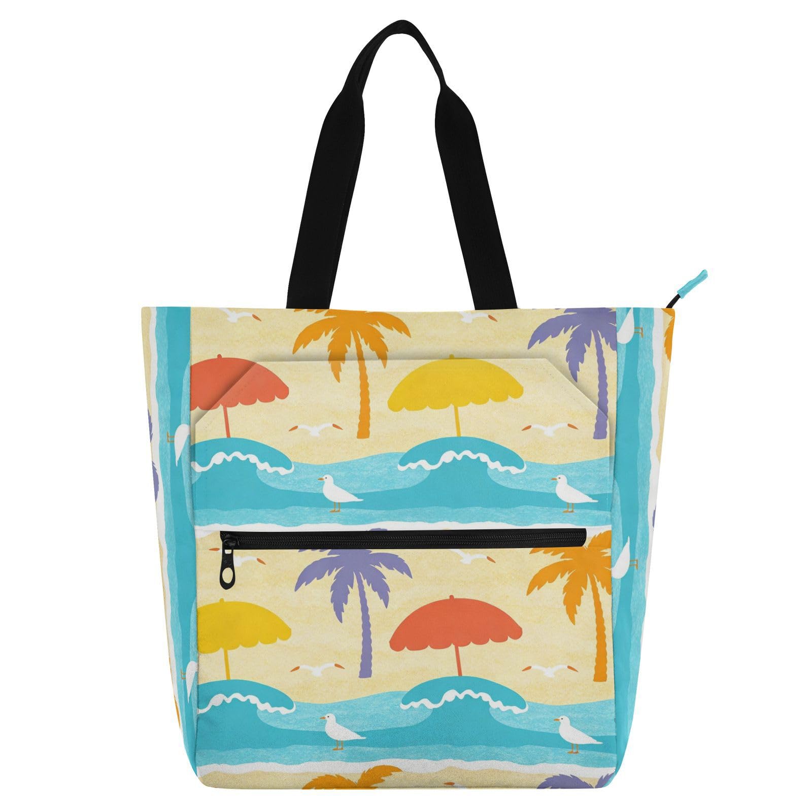 Bolsa de libros ecológica y reutilizable con múltiples bolsillos 7