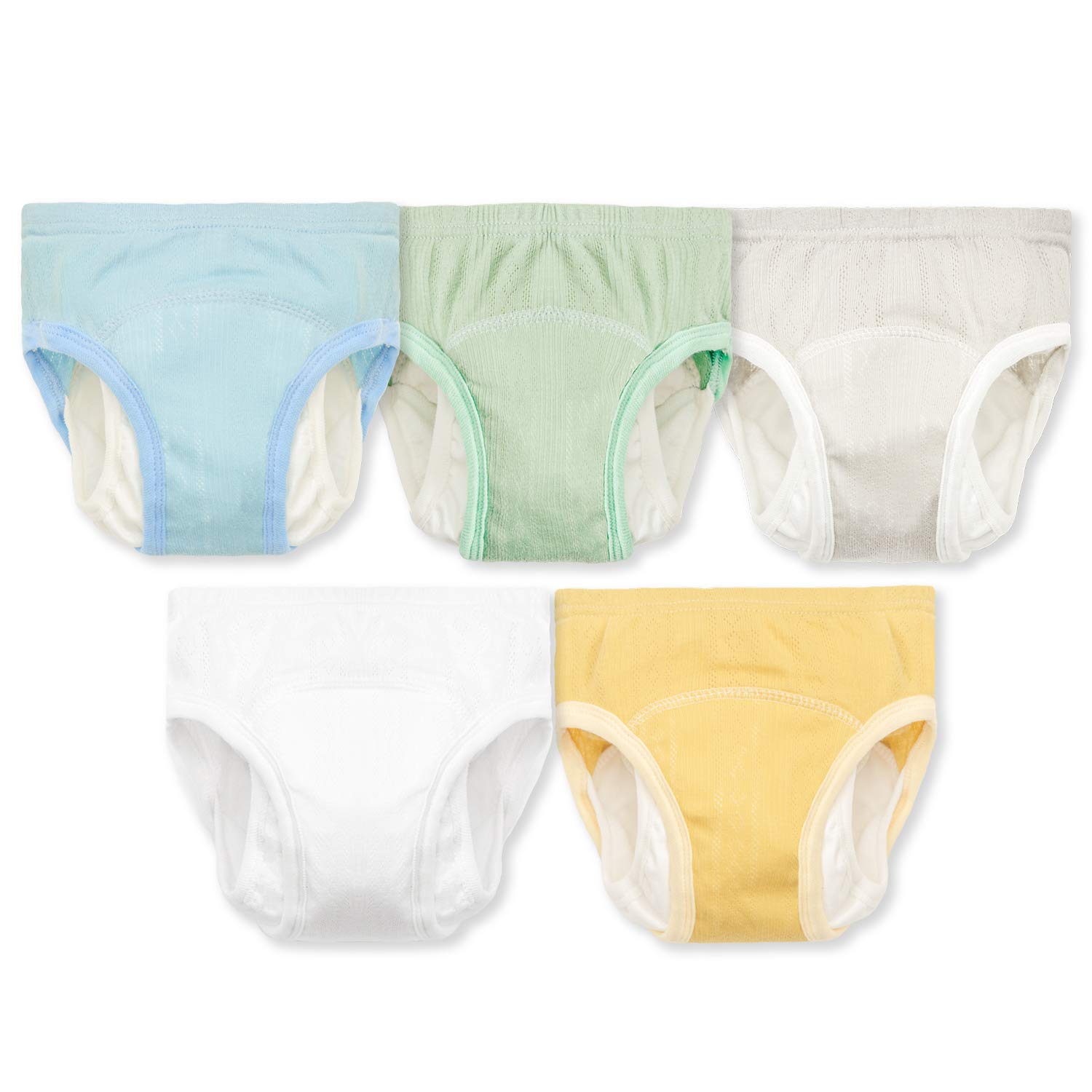 Joyo roy Pantalones de Entrenamiento Impermeables Calzones de Entrenamiento niño de Algodón Pantalones de Entrenamiento para IR al baño de Ropa Interior para niños 1-5 años
