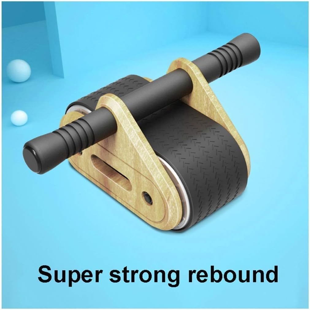 Abdominal Muscle Wheel - Roller, Home Abdominal Exercise Equipment Core Workout Machine Wider Roller Wheel with Resistant Band