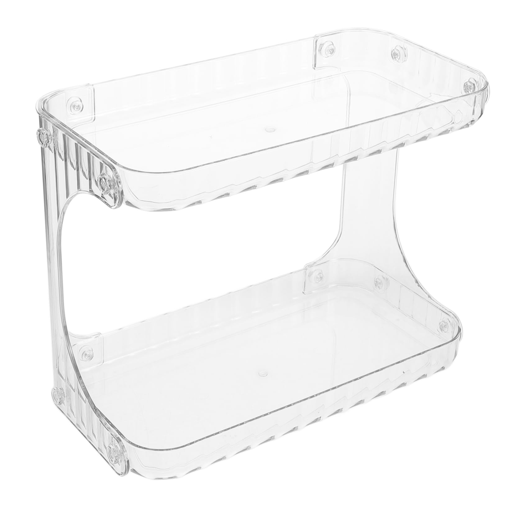 Ciieeo Two Bathroom Corner Organizer Stylish Vanity Shelf for Cosmetics Toiletries Efficient Countertop Storage for Bathroom Kitchen Essentials