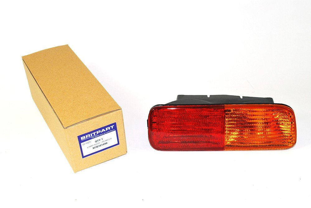 BRITPARTDRIVER SIDE REAR BUMPER LIGHT COMPATIBLE WITH LAND ROVER DISCOVERY 2 1999-2002 PART # XFB101490