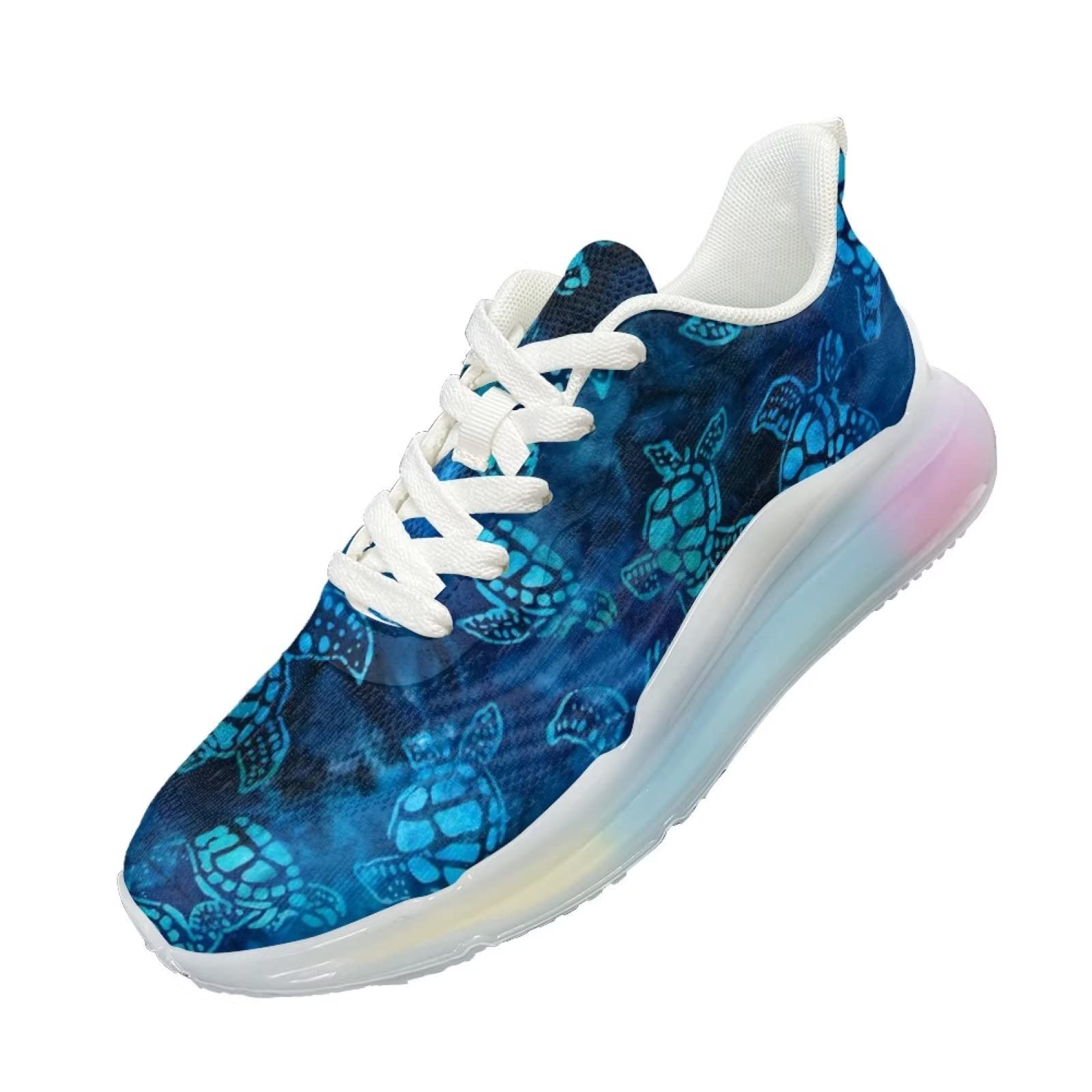 Buty sportowe dla kobiet, buty do biegania, sportowe, wsuwane, siateczkowe, na siłownię, damskie buty do chodzenia, Niebieski Turtle Blue, 38 EU